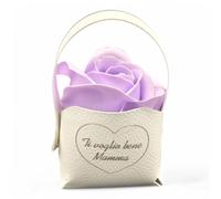 oggettando SET 12 Segnaposto CUORE PERSONALIZZABILE Rosa di sapone profumata Matrimonio, Nascita, Battesimo, Comunione, Laurea, Cresima, 18, 25 e 50 anni, Anniversari e Compleanni (Glicine)
