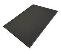 OGGETTANDO, SOTTOMANO per scrivania è realizzato a mano con ECOPELLE, prodotto ecosostenibile e durevole nel tempo. Regali utili, ufficio originali ed economic. (Nero)