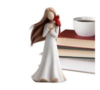 Oggetti Decorativi Per La Casa Con Angeli | Figurine Decorative Di Angelo Con Uccellino Rosso,Simbolo di Ricordo,per la Casa, il Soggiorno, la Camera da , la Scrivania, lo Scaffale, il e le Donne