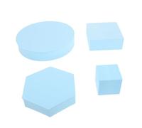 Oggetti di Scena per Foto Geometrici Blu 4 Pezzi in Schiuma | Sfondi di Studio Fotografico, Forme Cubiche e Cilindriche, Spessore Stabile, Facili da Trasportare