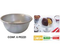 Oggettistica Liotti Stampo per Dolci Parrozzo in Alluminio Set 6 Pezzi 7 cm