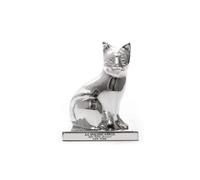 Oggetto Decorativo Statuetta Gatto A.G.Spalding&Bros. Uomo Alluminio Argento