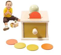 Oggetto Permanence Toys - Early Learning Activity, Colorful Shape Puzzle Drawer Set with Safe Material for Fine Motor Skill Development Preschool Educational Game for 1-Year-Old