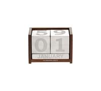 Oggetto scrivania Spalding & Bros A.G. 862787 Unisex Calendario a dadi in legno