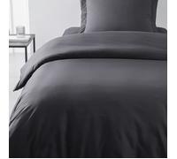 Oggi Copertura Duytte essenziale - 140 x 200 cm - 1 persona - 100% une cotone - carbone