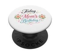 Oggi è il compleanno di mia mamma da figlio, figlia madre felice PopSockets PopGrip Adesivo