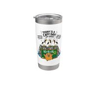 Oggi è un Capy Day Divertente Capybara Pun Gabbiano 2 ° grado Bicchiere termico in acciaio inox doppia parete