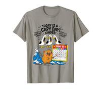 Oggi è Un Capy Day Divertente Capybara Pun Seagull Kinder Scuola Maglietta