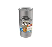 Oggi è un Capy Day Divertente Capybara Pun Seagull Scream KInder Bicchiere termico in acciaio inox doppia parete