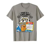 Oggi è Un Capy Day Divertente Capybara Pun Seagull Scream Kinder Maglietta
