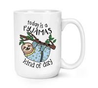 Oggi È Un Pigiama Kind Di Giorno 426ml Grande Tazza Bradipo Divertente Animale