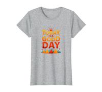 Oggi è Una buona Giornata Alba ispiratrice sulla Montagna Maglietta, Donna, Grigio Melange, XL