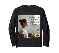 Oggi è Una Giornata di Pulizia della casa con Vibrazioni CoffeeDay Maglia a Manica