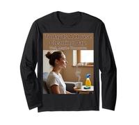 Oggi è Una Giornata di Pulizia della casa con Vibrazioni CoffeeDay Maglia a Manica