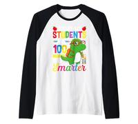 Oggi i Miei Studenti Sono 10 Giorni più Intelligenti Maglia con Maniche Raglan