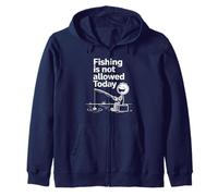 Oggi la Pesca Non è consentita Felpa con Cappuccio