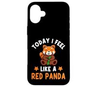 Oggi mi sento come un panda rosso Custodia per iPhone 16 Plus