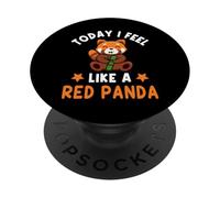 Oggi mi sento come un panda rosso PopSockets PopGrip Adesivo
