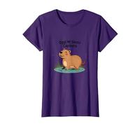 Oggi Mi Sento Come Una Capibara - Illustrazione di Animali Maglietta, Donna, Viola, 3XL