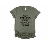 Oggi Non Mi Sento Molto Sociale Maglietta Divertente Per Introversi