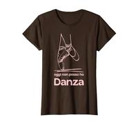Oggi Non Posso Ho Danza Regali Ballerina Danza Classica Maglietta, Donna, Marrone, L