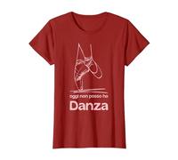 Oggi Non Posso Ho Danza Regali Ballerina Danza Classica Maglietta, Donna, Mirtillo Rosso, L