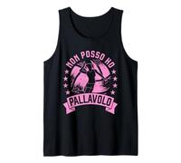 Oggi non posso ho Pallavolo Volley divertente per ragazze Canotta