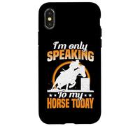 Oggi parlo solo al mio cavallo Custodia per iPhone X/XS