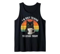 Oggi Parlo Solo con Gesù Grumpy Black Cat Coffee Canotta