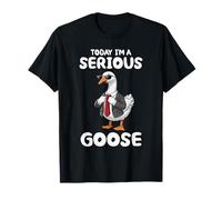 Oggi Sono Una Serious Goose Meme Funny Silly Goose, Maglietta