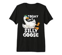Oggi Sono Una stupida Oca Anatra Funny Silly Goose Maglietta Premium
