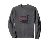 Oggi Sono un'oca seria - Umorismo seriamente D'Oca Felpa, Unisex per Adulti, Grigio Scuro, XL