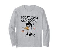 Oggi sono un'oca triste divertente emotiva Maglia a Manica