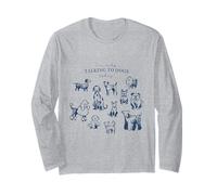 Oggi STO Parlando Solo con i Cani - Grafica Divertente per Gli Amanti dei Cani Maglia a Manica