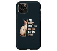 Oggi sto parlando solo con i miei gatti Donskoy Amante dei gatti Custodia per iPhone 11 Pro