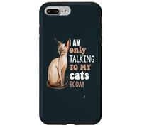 Oggi sto parlando solo con i miei gatti Donskoy Amante dei gatti Custodia per iPhone 7 Plus/8 Plus