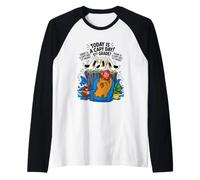 Oggi Un Capy Day Divertente Capybara Pun Gabbiano Scuola di Prima elementare Maglia con Maniche Raglan