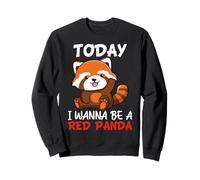 Oggi voglio essere un panda rosso Felpa