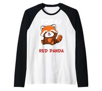 Oggi voglio essere un panda rosso Maglia con Maniche Raglan