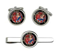 Ogilvy Clan Scozzese Gemelli E Fermacravatta Set