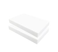 OGIZQNHA Blocco di Schiuma Artigianale ad Alta densità - 20 cm x 30 cm for Scultura, modellazione e progetti Fai da Te - Perfetto for artisti e creatori(White,Thickness 5cm 2pcs)