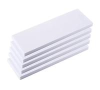 OGIZQNHA Pannello in Schiuma ad Alta densità for progetti Fai da Te - Blocchi da Intaglio Versatili for artisti e Artigiani, 10 cm x 30 cm(White,Thickness 2cm 5pcs)