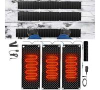 OGIZQNHA Tappetini riscaldanti for Scale Antiscivolo, for la rimozione della Neve in Inverno, 2 Pezzi 30x150 cm/12x60 Pollici(25.4x90cmx3Pcs)