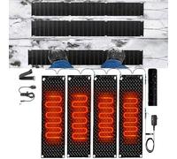 OGIZQNHA Tappetini riscaldanti for Scale Antiscivolo, for la rimozione della Neve in Inverno, 2 Pezzi 30x150 cm/12x60 Pollici(30x150cmx4Pcs)