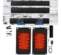 OGIZQNHA Tappetini riscaldanti for Scale Antiscivolo, for la rimozione della Neve in Inverno, 2 Pezzi 30x150 cm/12x60 Pollici(30x90cmx2Pcs)