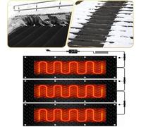 OGIZQNHA Tappetino antighiaccio for Esterni - Tappetino antighiaccio Antiscivolo in PVC 40x160 cm con Cavo di Alimentazione for Un utilizzo Invernale Sicuro(40x200cmx3Pcs)
