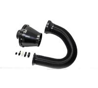 OGJFD aspirazione dell'Aria Filtro Aria da 3 Pollici/76 Mm Kit Filtro Tubo A Soffietto Aspirazione Aria Fredda Pulitore Aspirazione Aria Fredda Testa A Fungo Universale Prese d'Aria(Nero)