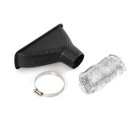 OGJFD aspirazione dell'Aria Kit Tubo di Aspirazione dell'Aria Turbo per Paraurti Anteriore Auto in Fibra di Carbonio Resistente Prese d'Aria