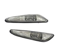 OGJFD Indicatori di direzione 2 Pezzi Indicatori Direzione Laterali Auto Con Luce Segnalazione Per BMW E46 Berlina Station Wagon Serie 3 Facelift 2002-2005 Indicatori Direzione(Grey)