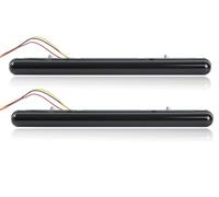 OGJFD Indicatori di direzione Fanale Posteriore LED Auto 2 In 1 Luce Bianca Gialla Luce Marcia Diurna Bianca Lampada Segnalazione Scorrevole Camion Rimorchio Autobus 12 V 24 V Indicatori Direzione